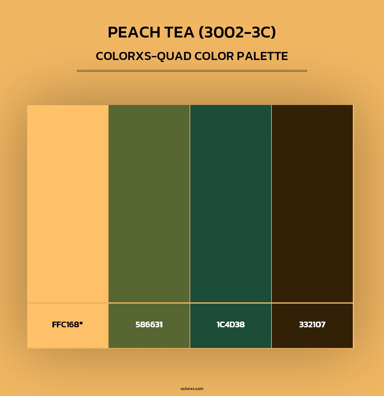 Peach Tea (3002-3C) - Colorxs Quad Palette
