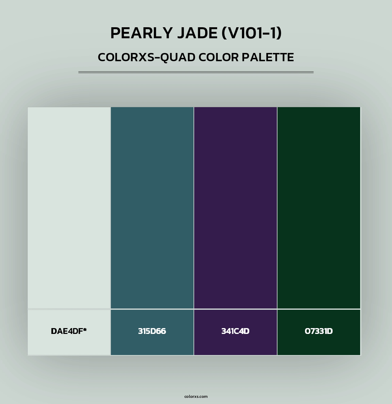Pearly Jade (V101-1) - Colorxs Quad Palette