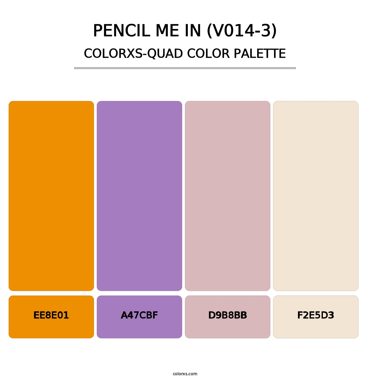Pencil Me In (V014-3) - Colorxs Quad Palette