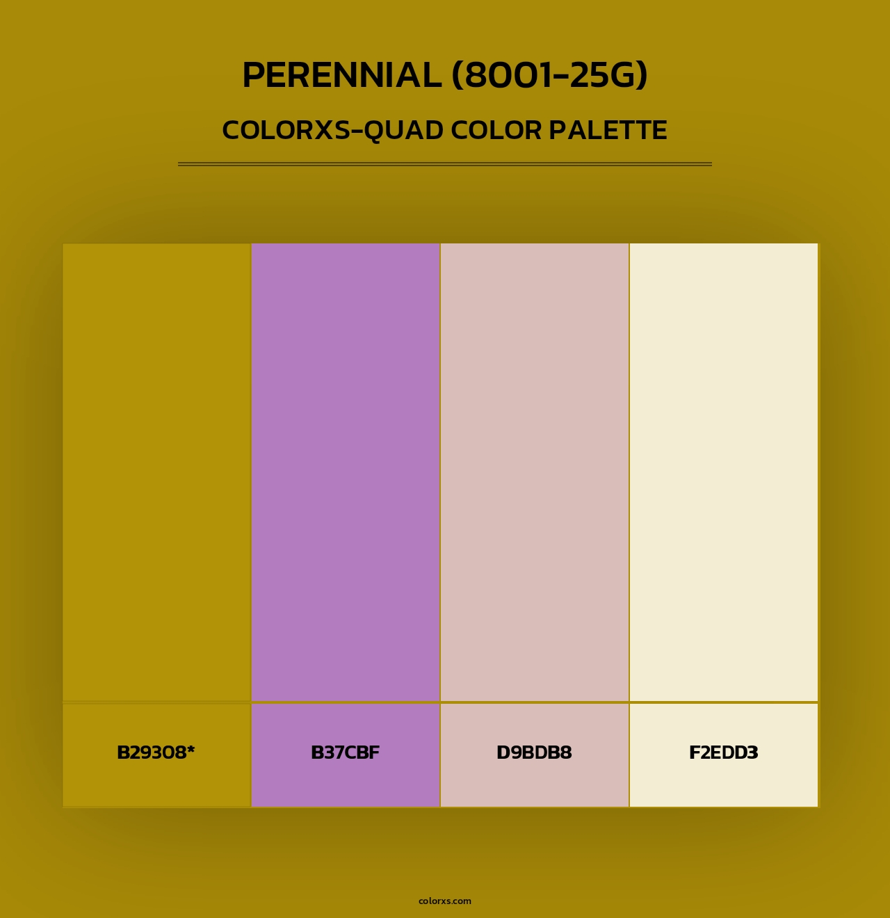Perennial (8001-25G) - Colorxs Quad Palette