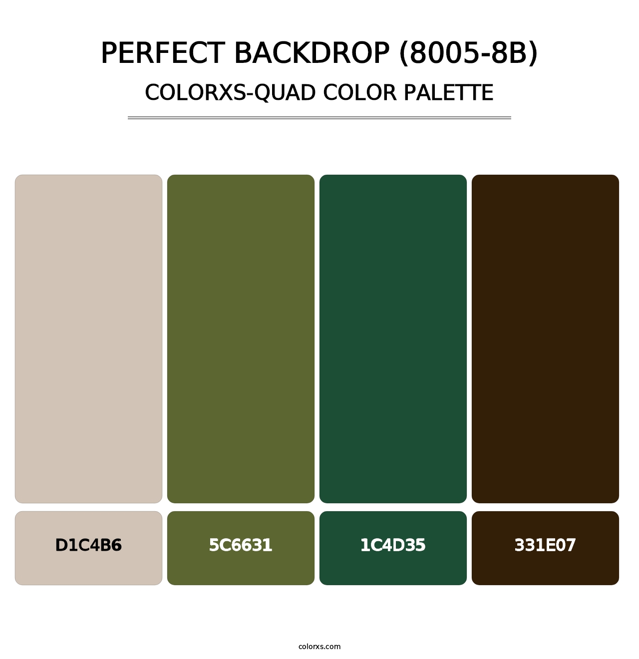 Perfect Backdrop (8005-8B) - Colorxs Quad Palette