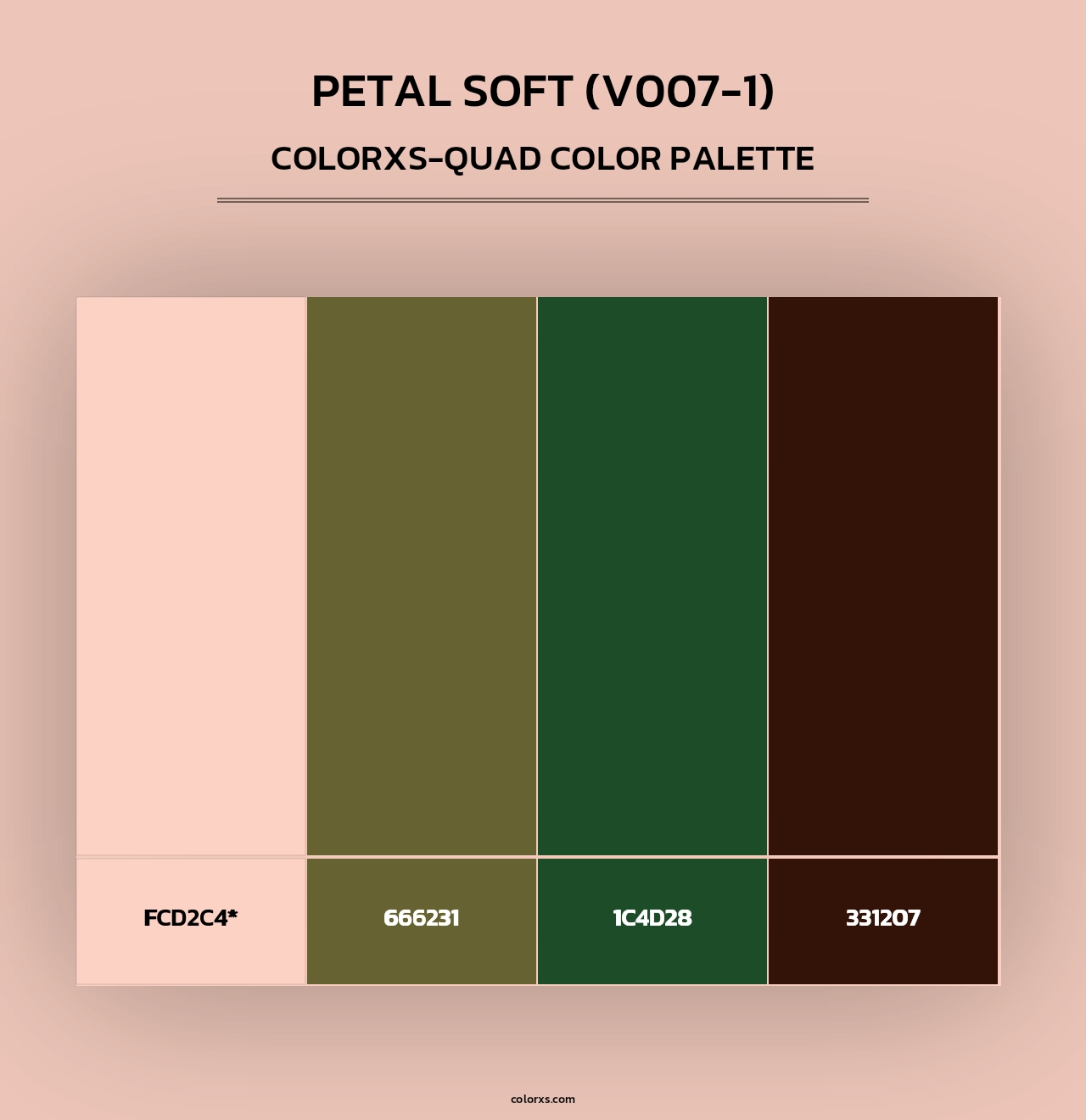 Petal Soft (V007-1) - Colorxs Quad Palette