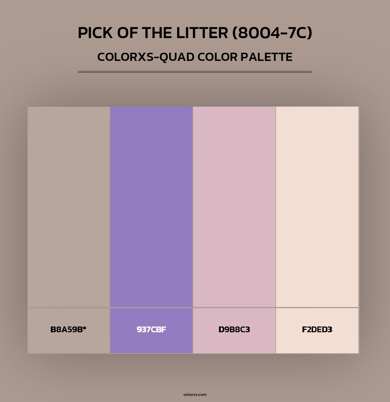 Pick of the Litter (8004-7C) - Colorxs Quad Palette