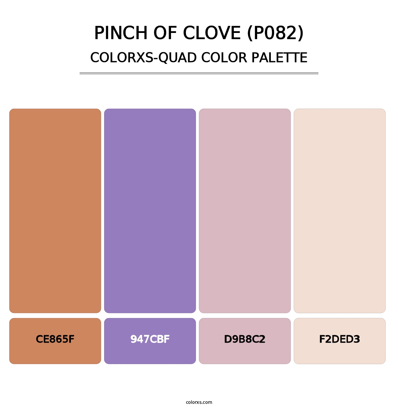 Pinch of Clove (P082) - Colorxs Quad Palette