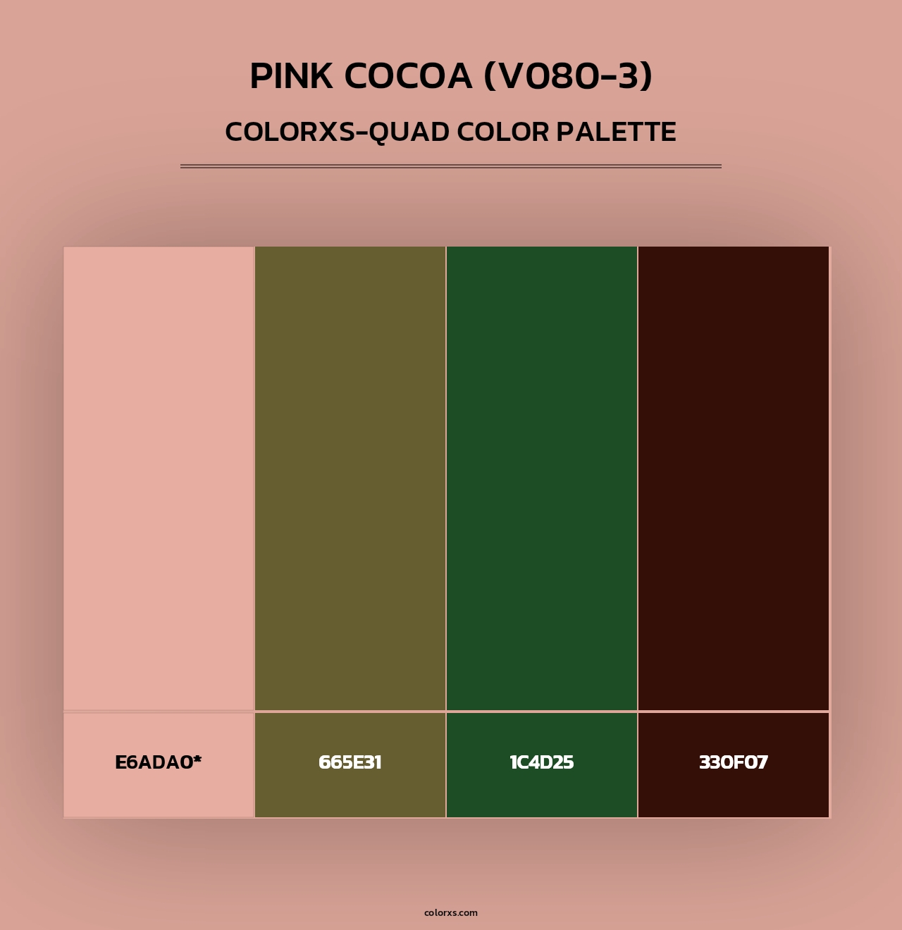 Pink Cocoa (V080-3) - Colorxs Quad Palette