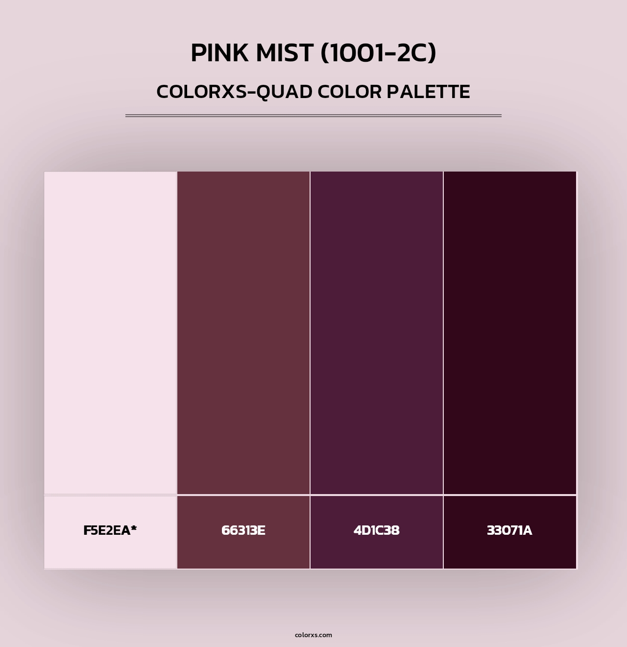 Pink Mist (1001-2C) - Colorxs Quad Palette