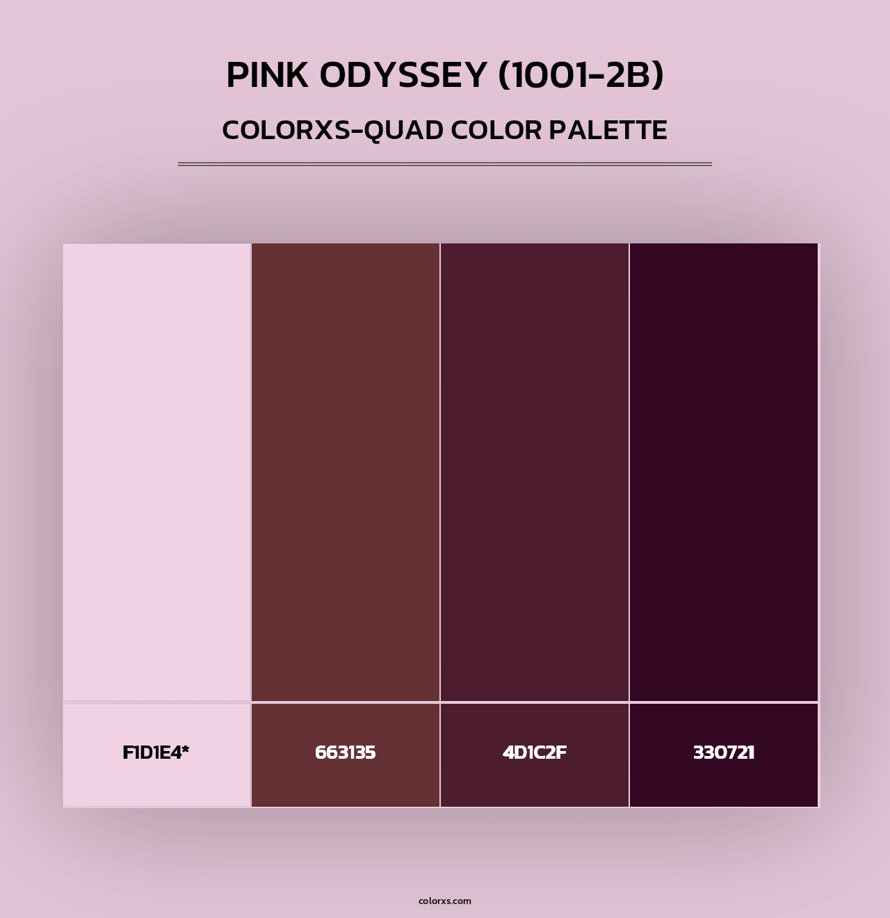 Pink Odyssey (1001-2B) - Colorxs Quad Palette