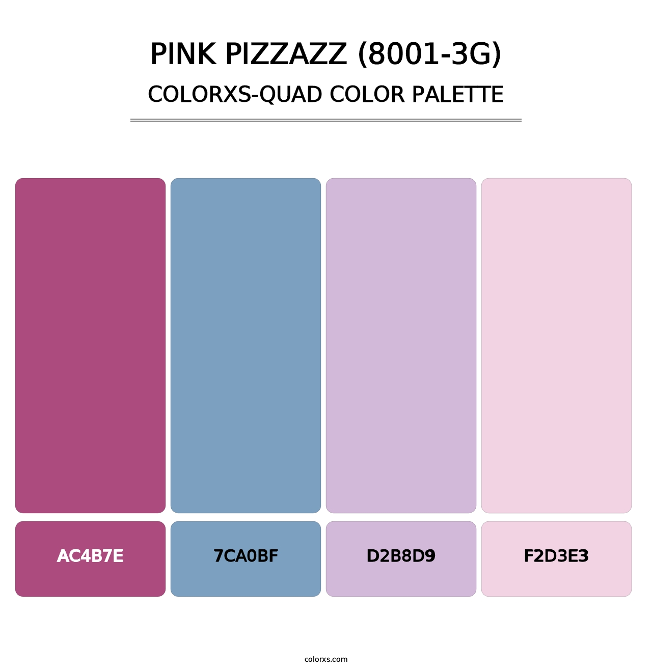 Pink Pizzazz (8001-3G) - Colorxs Quad Palette