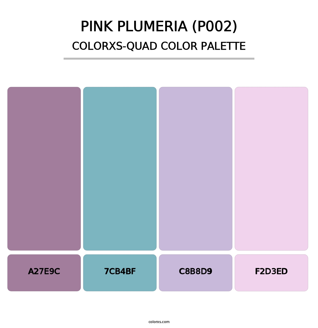Pink Plumeria (P002) - Colorxs Quad Palette