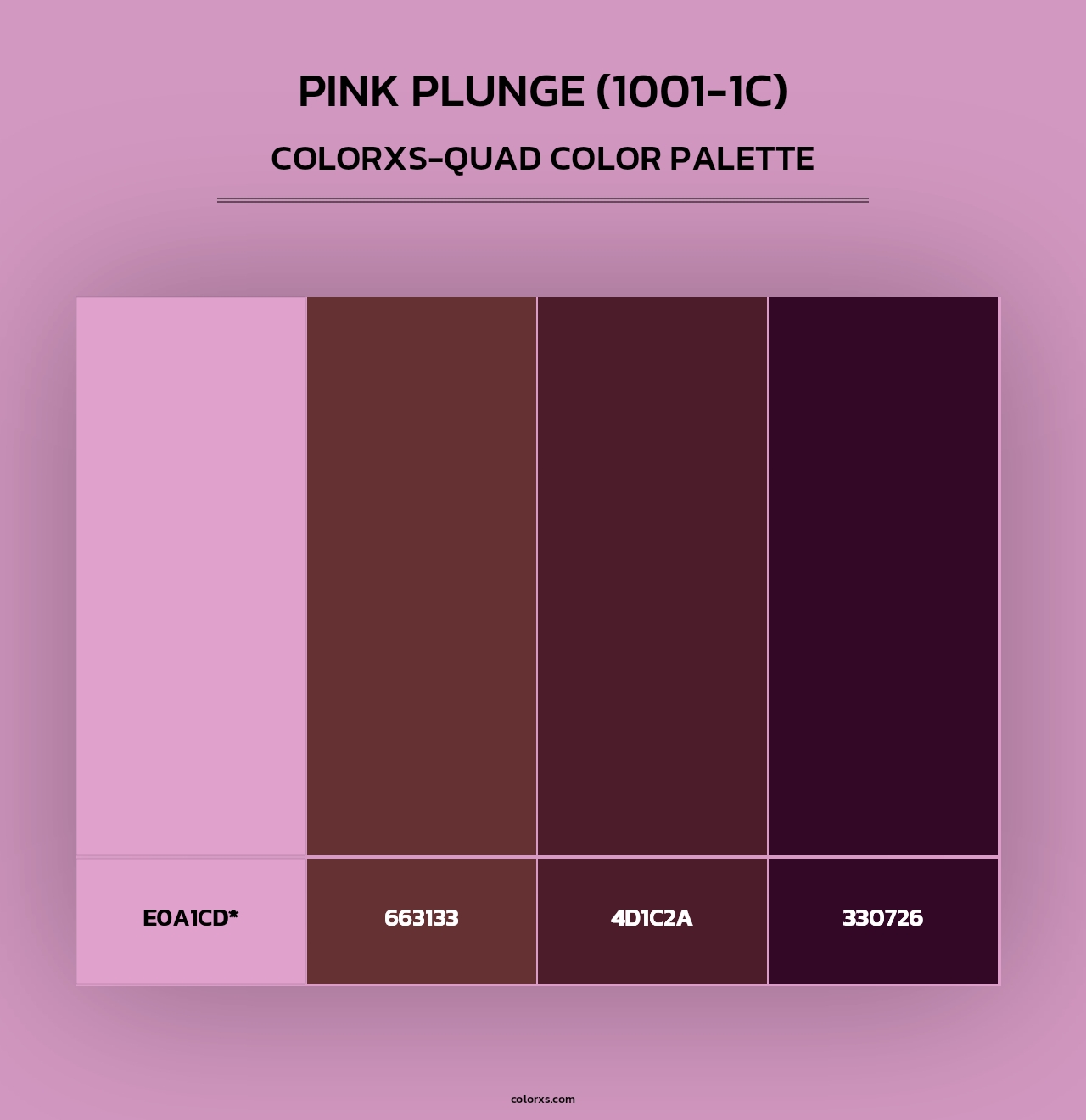 Pink Plunge (1001-1C) - Colorxs Quad Palette