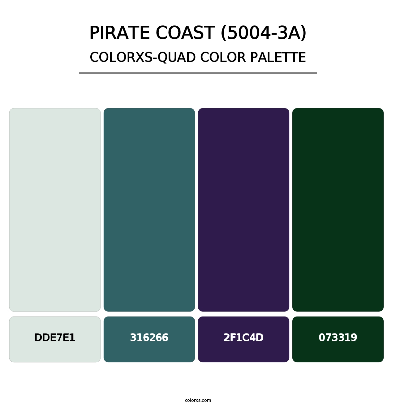 Pirate Coast (5004-3A) - Colorxs Quad Palette