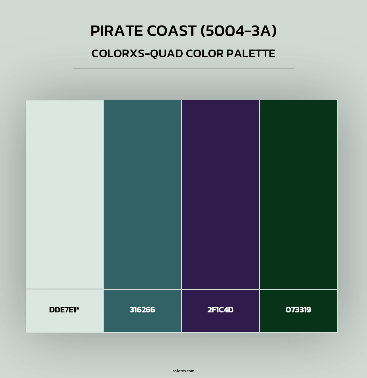 Pirate Coast (5004-3A) - Colorxs Quad Palette