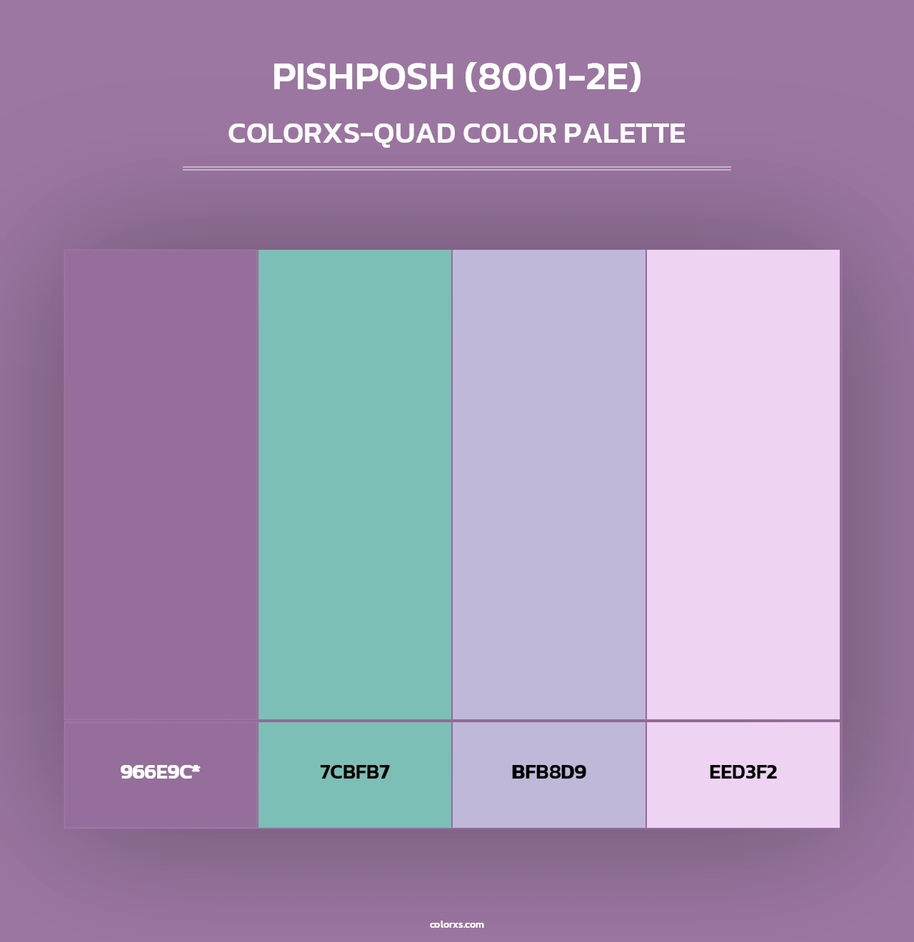 Pishposh (8001-2E) - Colorxs Quad Palette