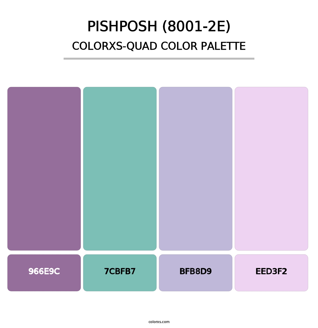 Pishposh (8001-2E) - Colorxs Quad Palette