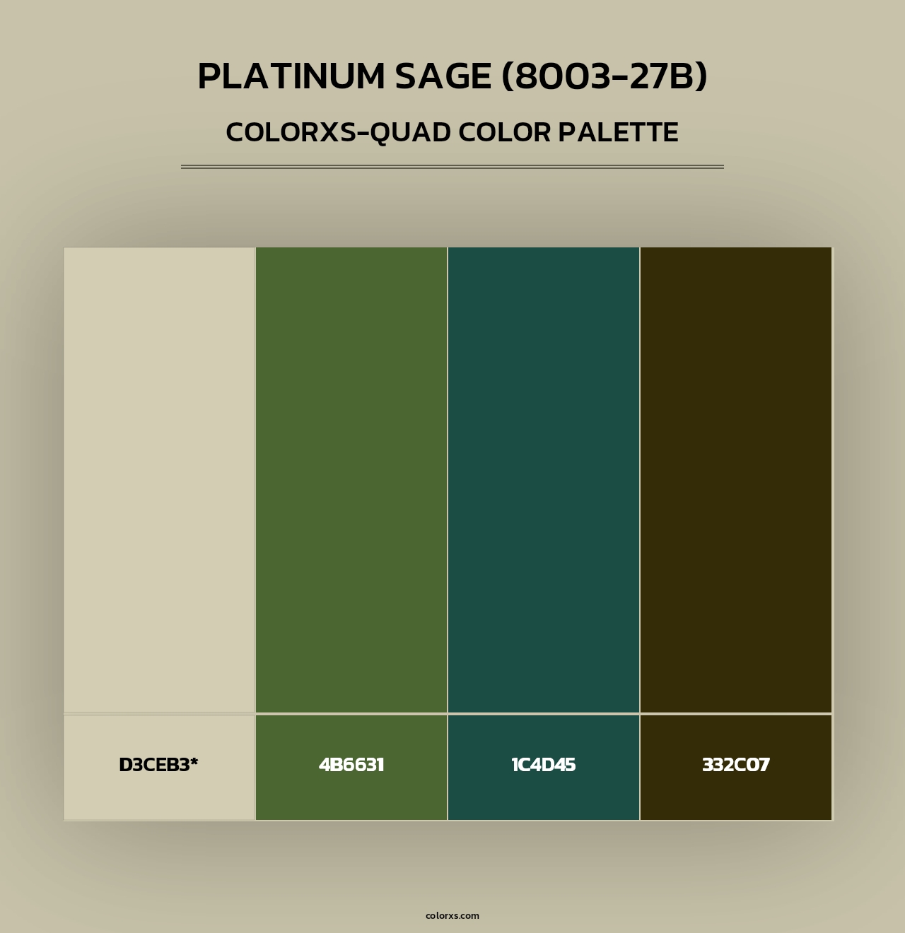 Platinum Sage (8003-27B) - Colorxs Quad Palette