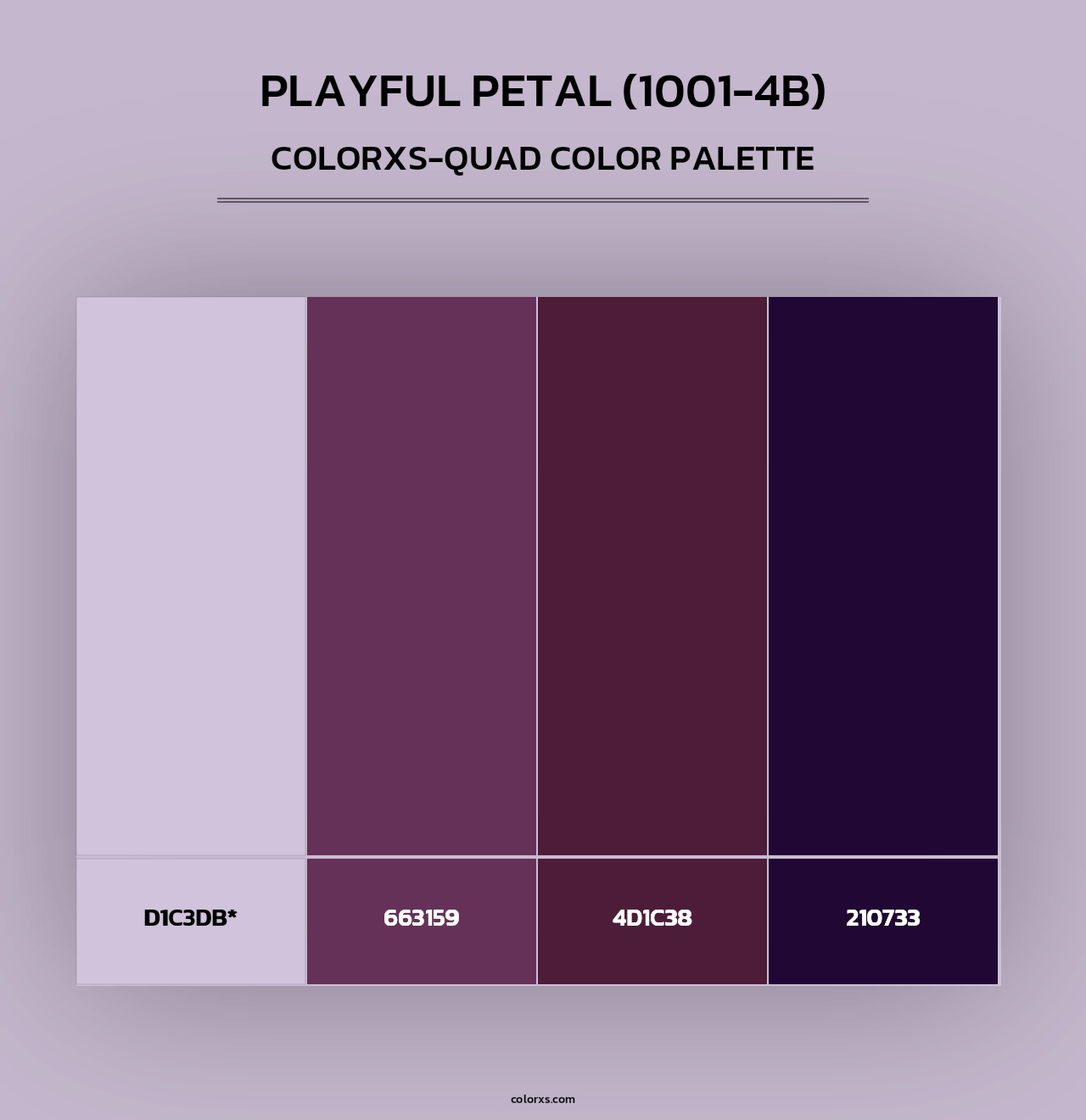 Playful Petal (1001-4B) - Colorxs Quad Palette