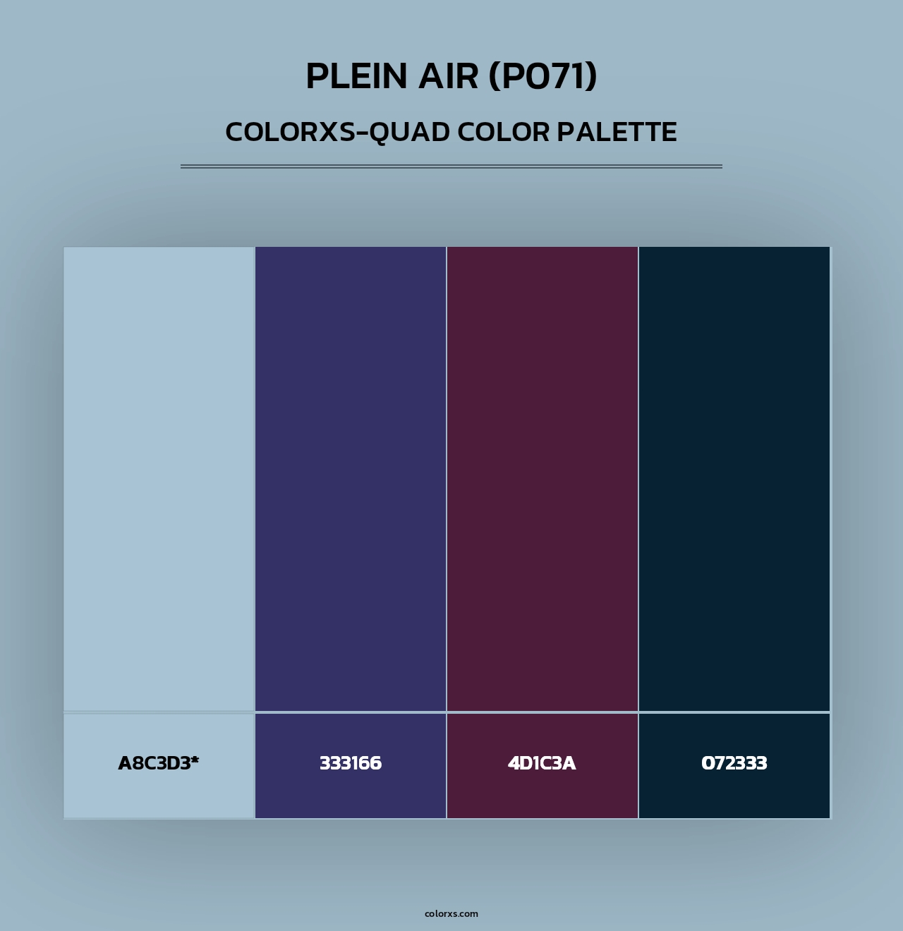 Plein Air (P071) - Colorxs Quad Palette