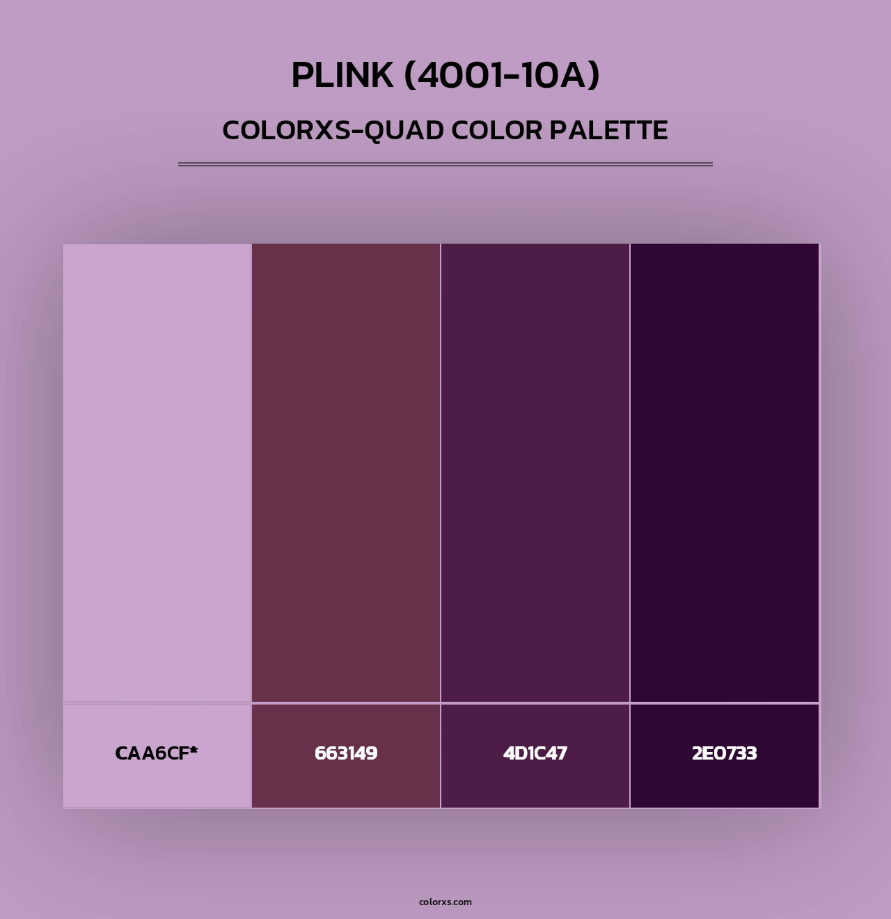 Plink (4001-10A) - Colorxs Quad Palette