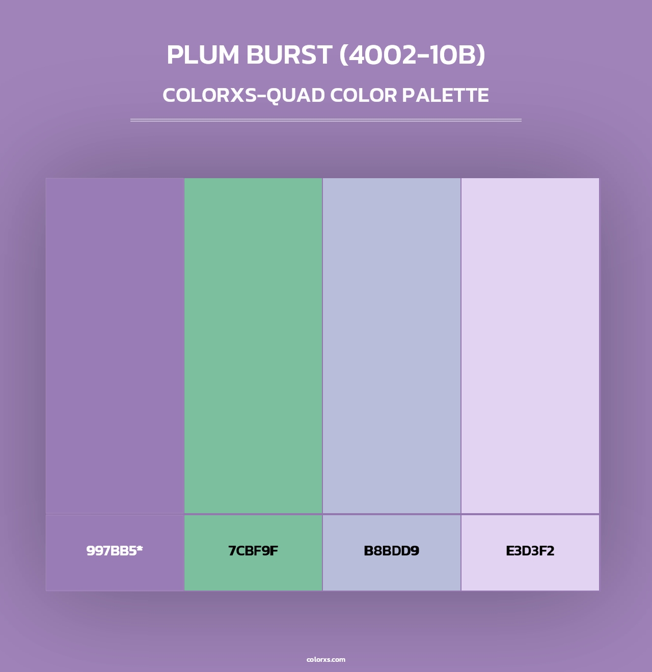 Plum Burst (4002-10B) - Colorxs Quad Palette