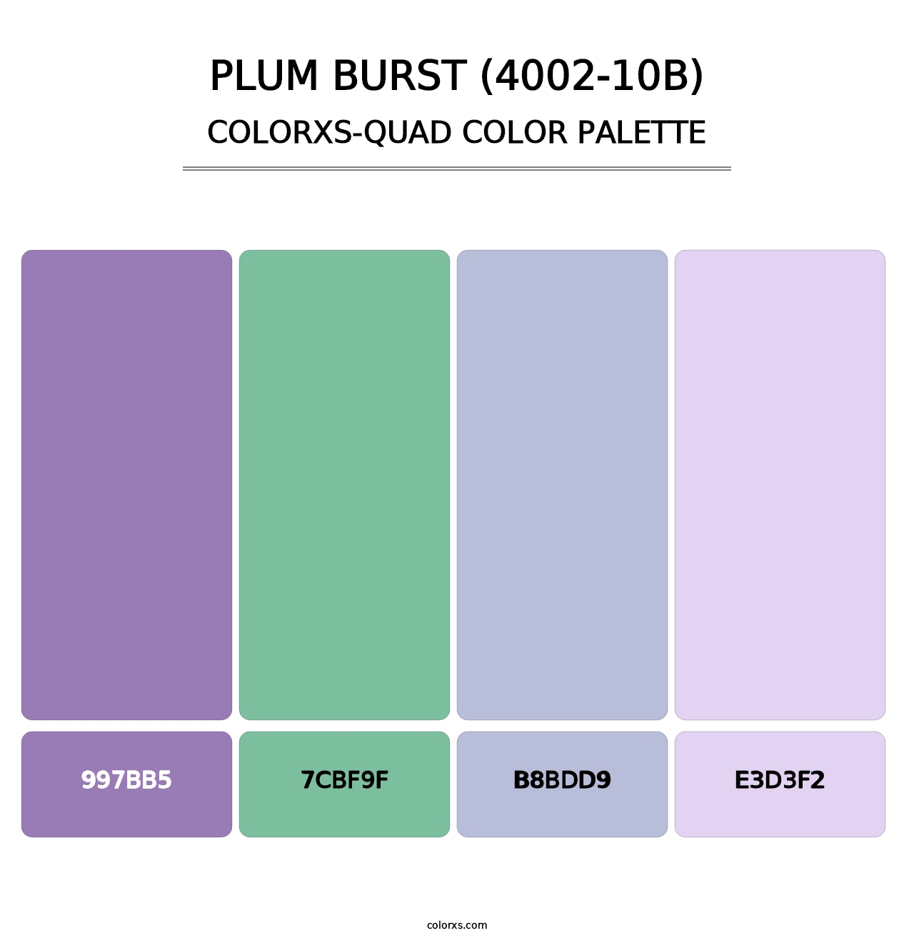 Plum Burst (4002-10B) - Colorxs Quad Palette