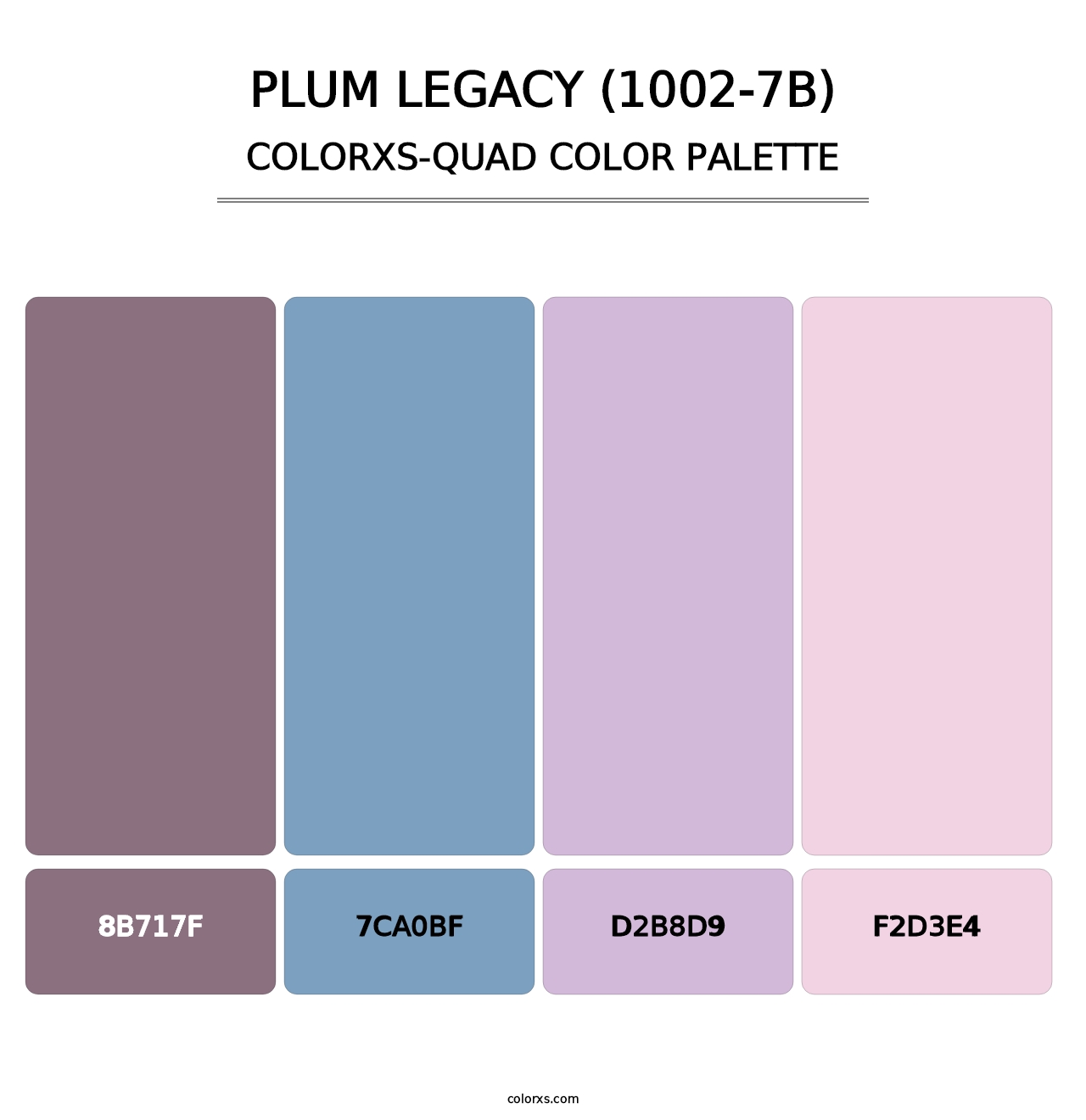 Plum Legacy (1002-7B) - Colorxs Quad Palette