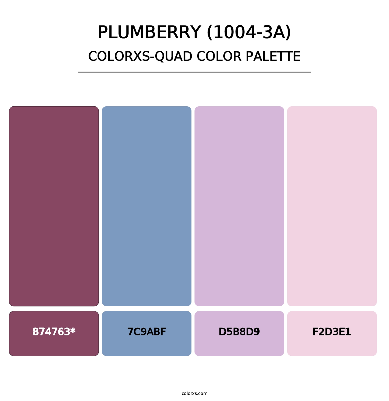 Plumberry (1004-3A) - Colorxs Quad Palette