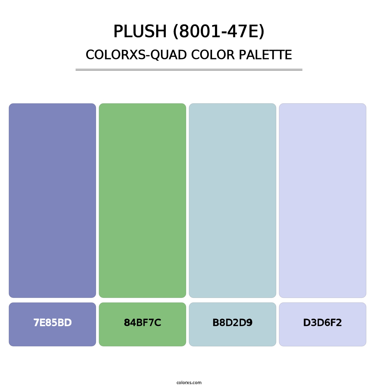 Plush (8001-47E) - Colorxs Quad Palette