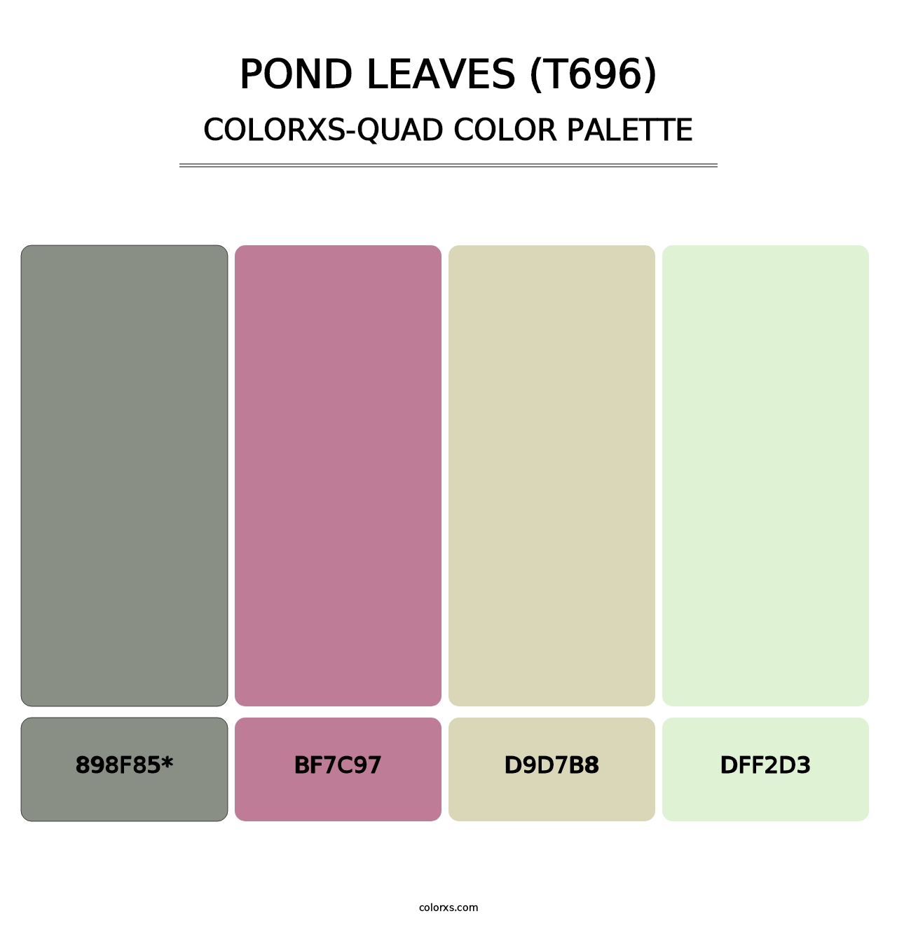 Pond Leaves (T696) - Colorxs Quad Palette