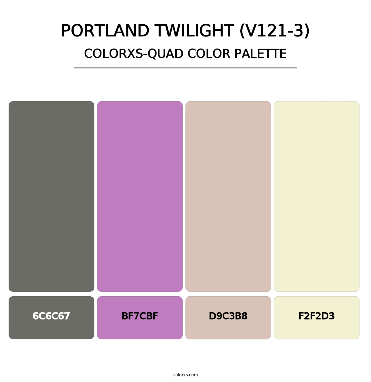 Portland Twilight (V121-3) - Colorxs Quad Palette
