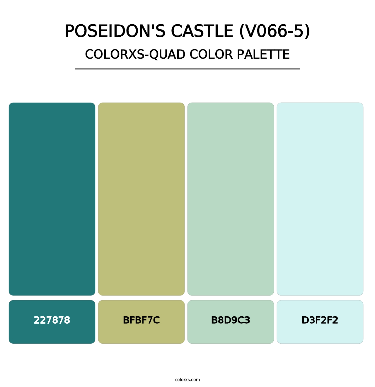 Poseidon's Castle (V066-5) - Colorxs Quad Palette