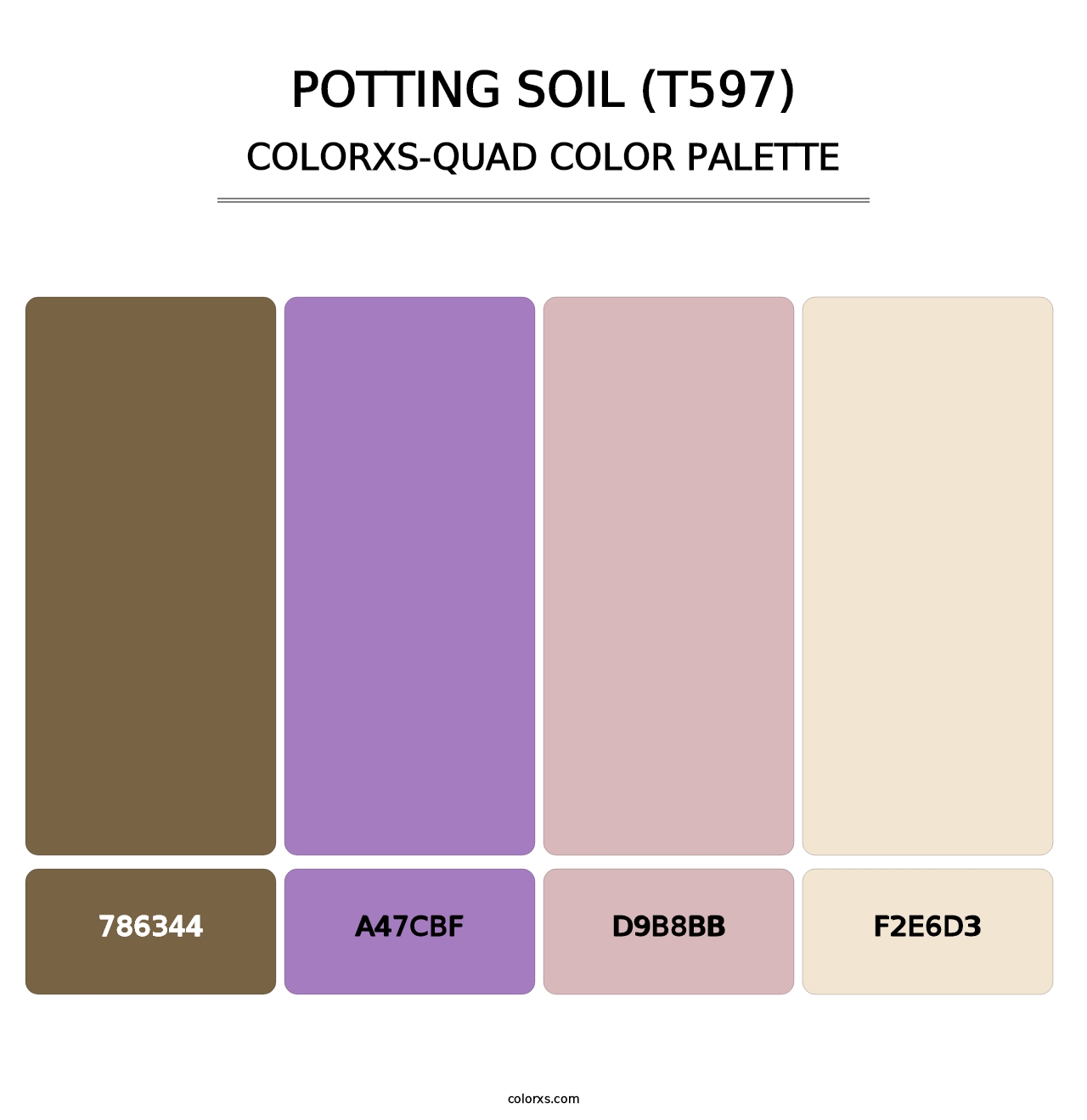 Potting Soil (T597) - Colorxs Quad Palette