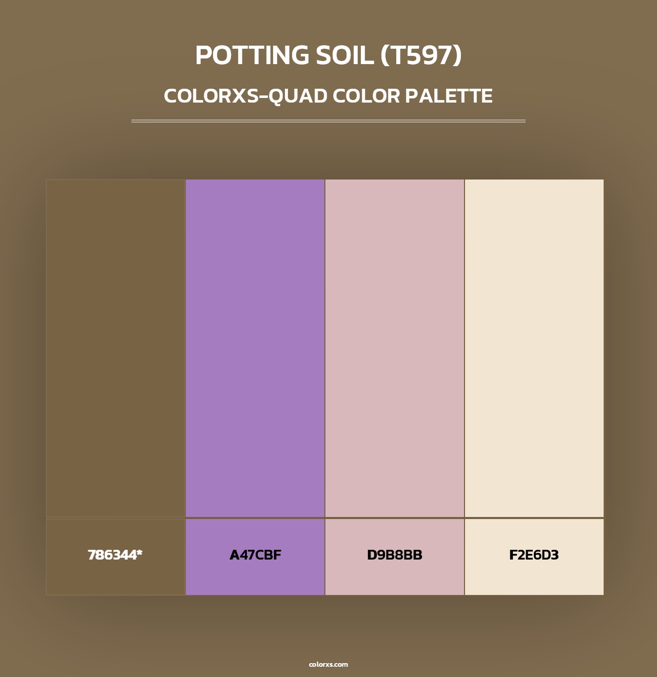 Potting Soil (T597) - Colorxs Quad Palette