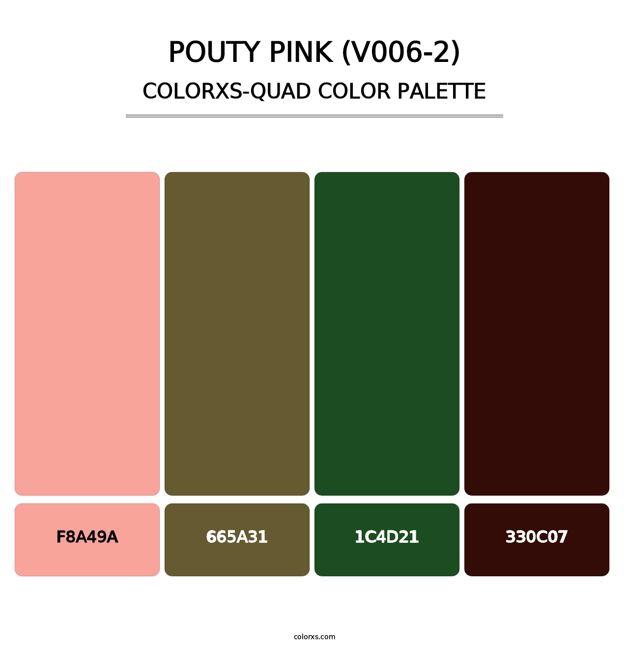 Pouty Pink (V006-2) - Colorxs Quad Palette