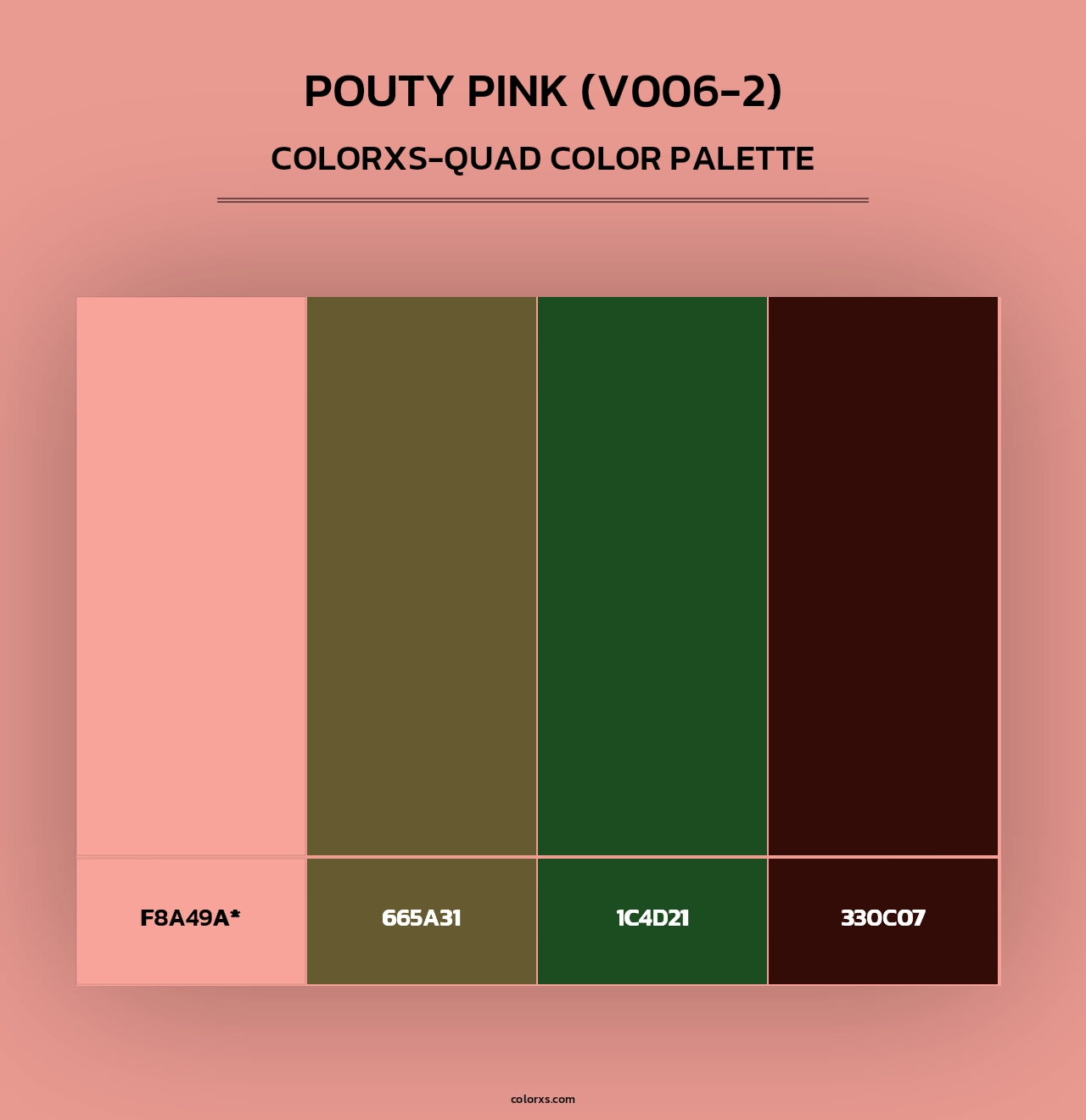 Pouty Pink (V006-2) - Colorxs Quad Palette