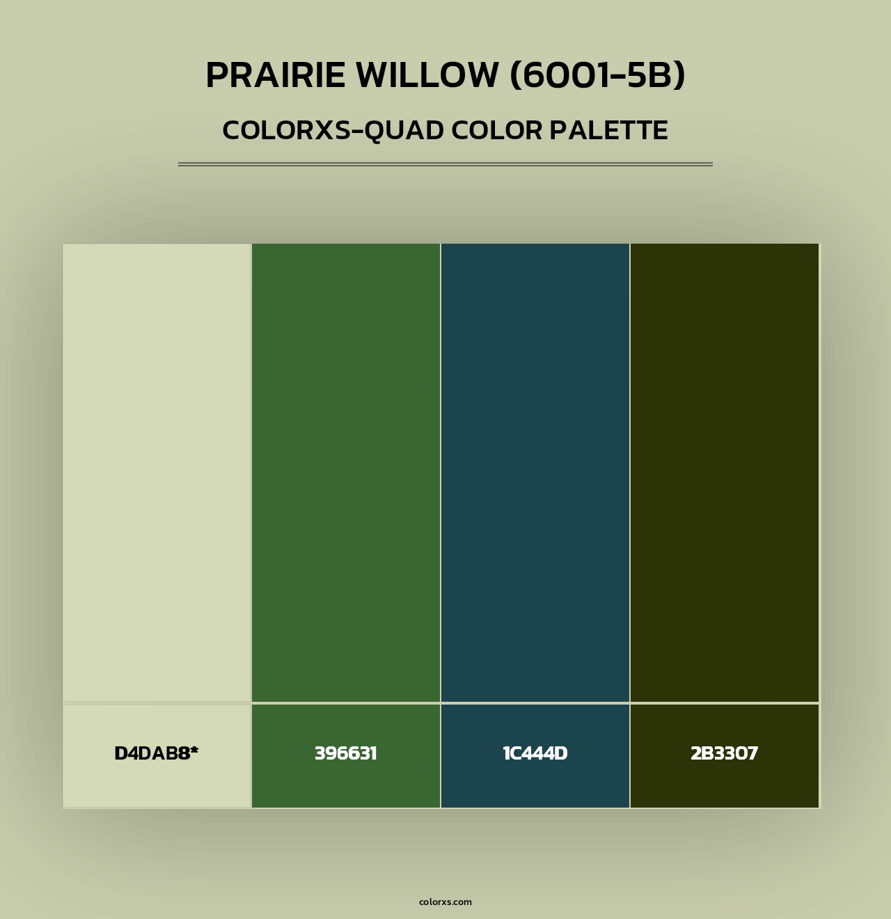 Prairie Willow (6001-5B) - Colorxs Quad Palette