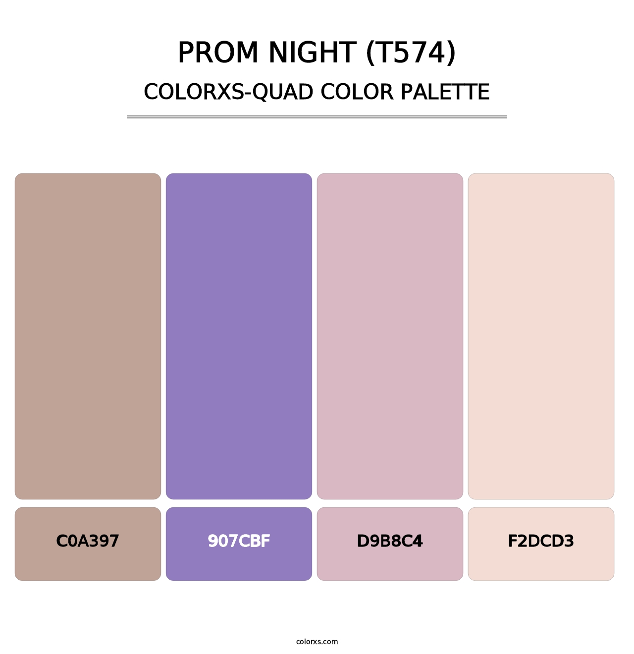 Prom Night (T574) - Colorxs Quad Palette