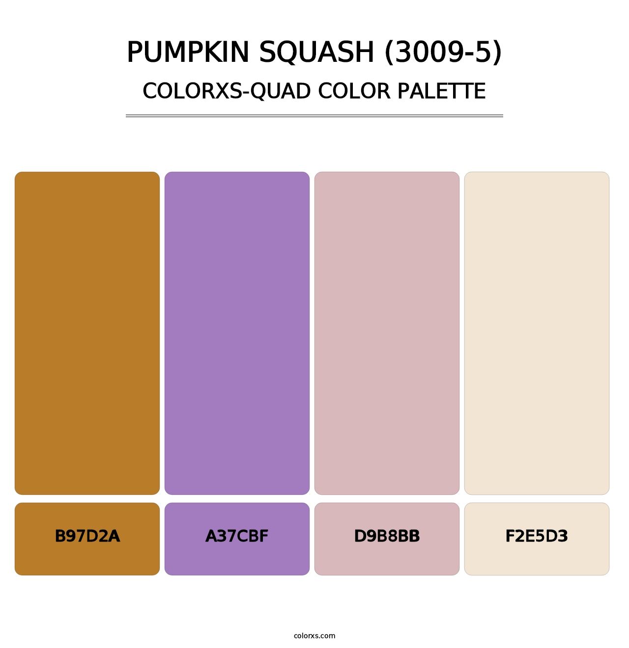 Pumpkin Squash (3009-5) - Colorxs Quad Palette