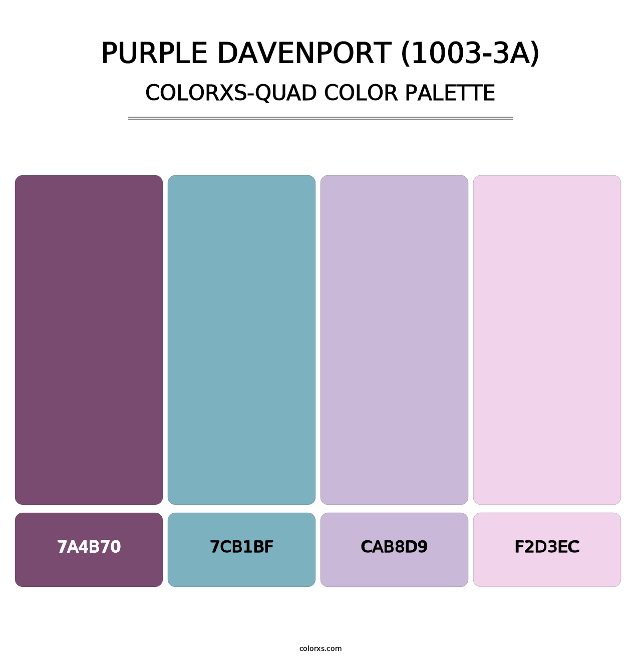 Purple Davenport (1003-3A) - Colorxs Quad Palette
