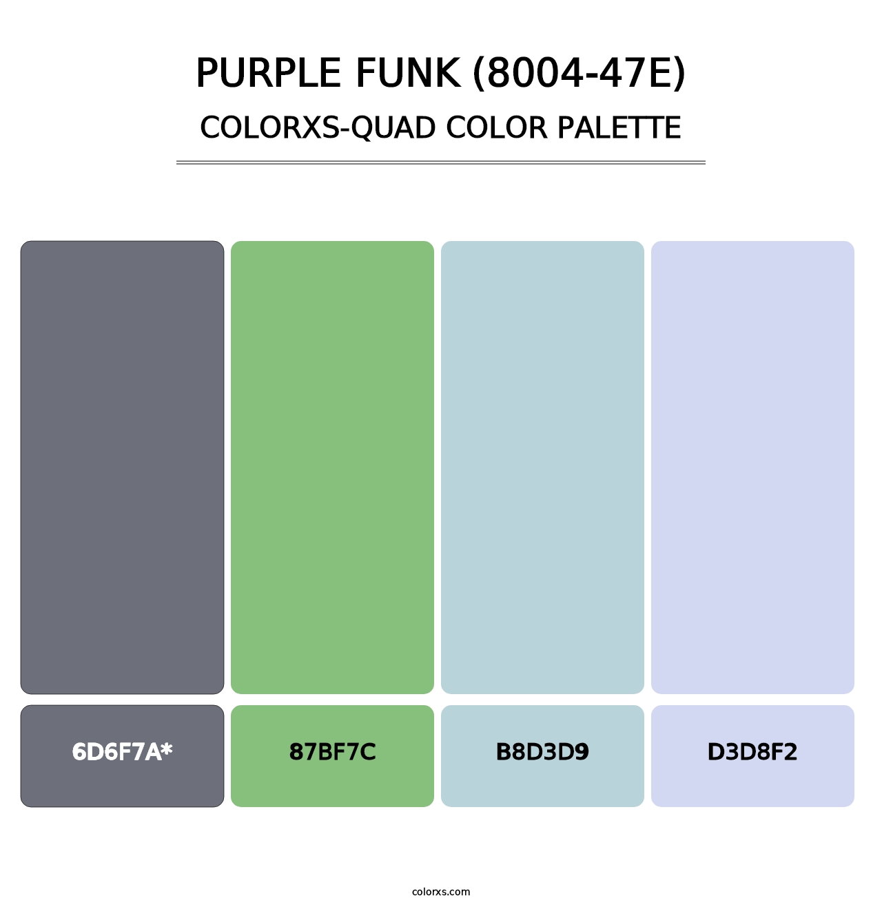 Purple Funk (8004-47E) - Colorxs Quad Palette