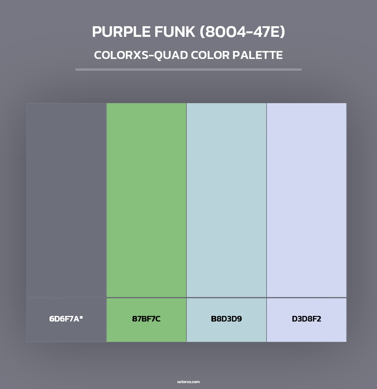 Purple Funk (8004-47E) - Colorxs Quad Palette