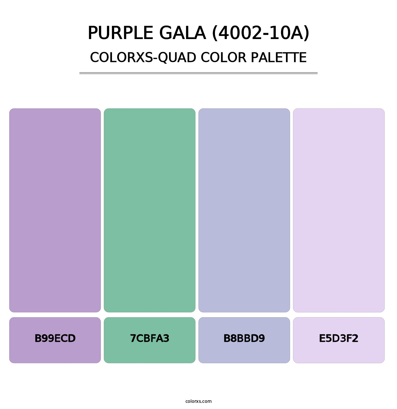 Purple Gala (4002-10A) - Colorxs Quad Palette