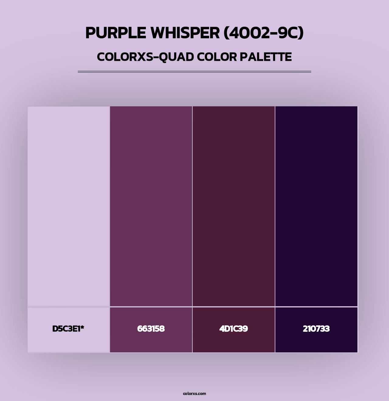 Purple Whisper (4002-9C) - Colorxs Quad Palette