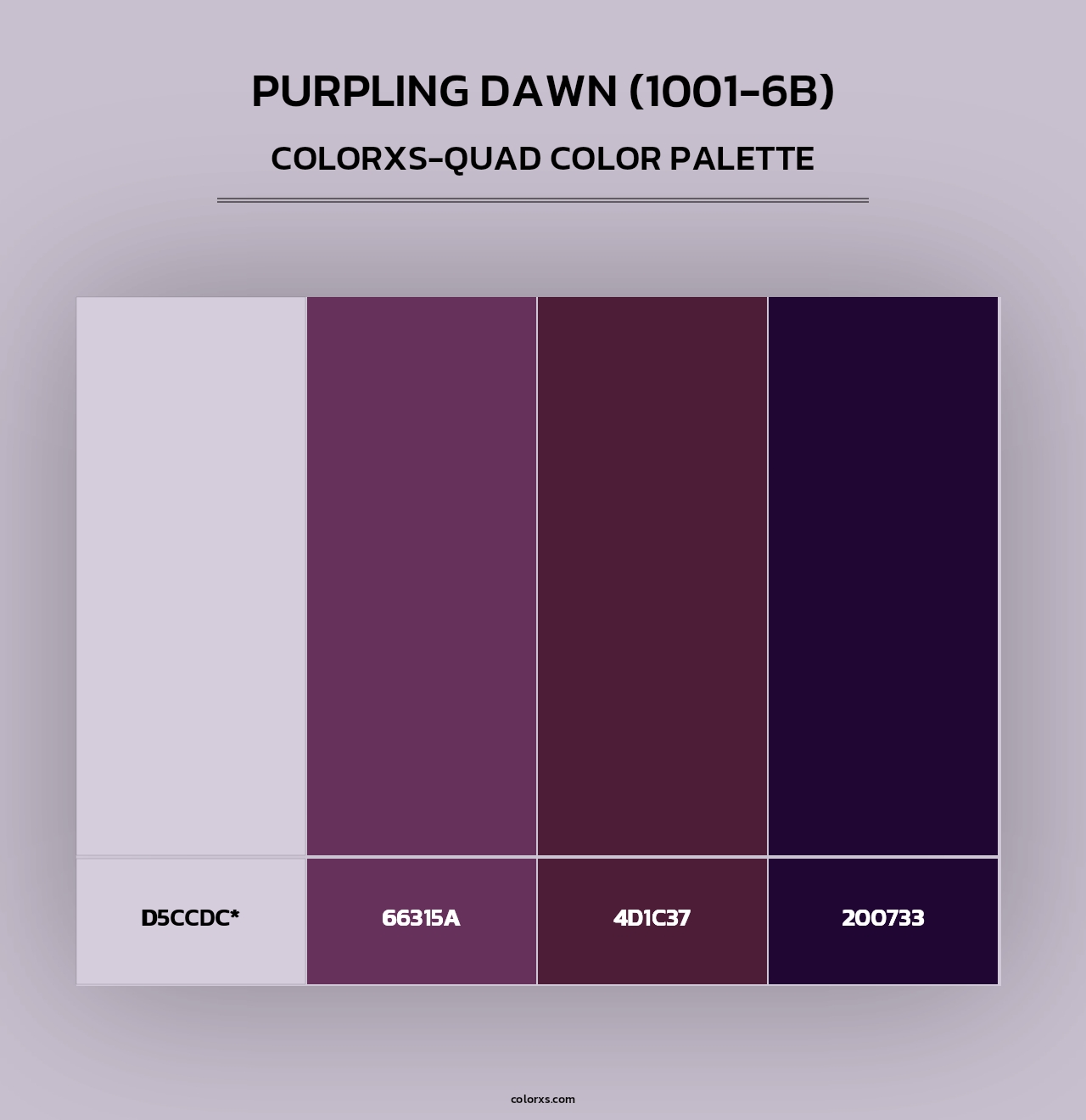 Purpling Dawn (1001-6B) - Colorxs Quad Palette