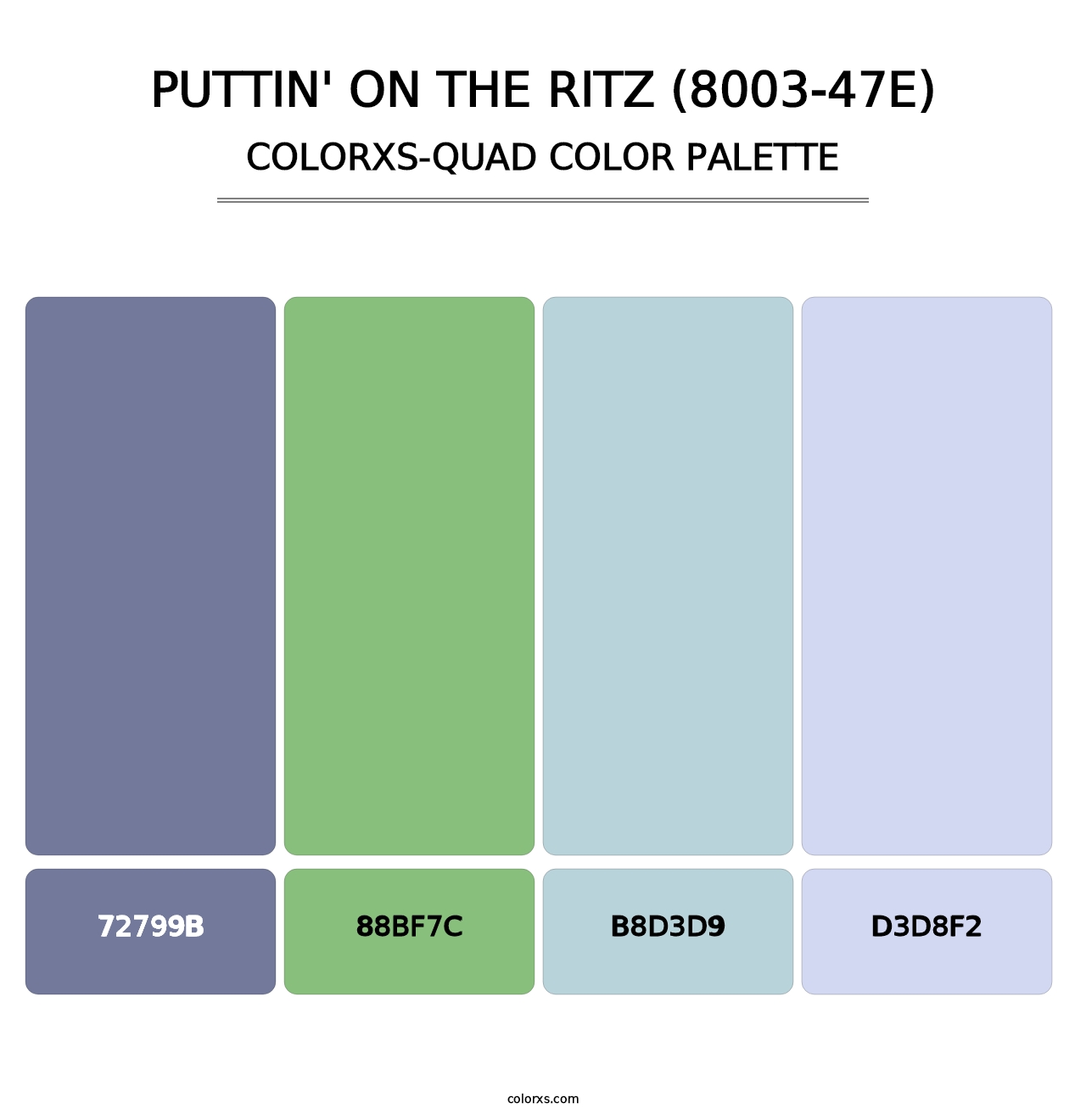 Puttin' on the Ritz (8003-47E) - Colorxs Quad Palette