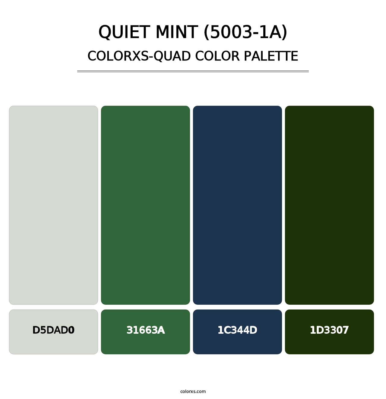 Quiet Mint (5003-1A) - Colorxs Quad Palette