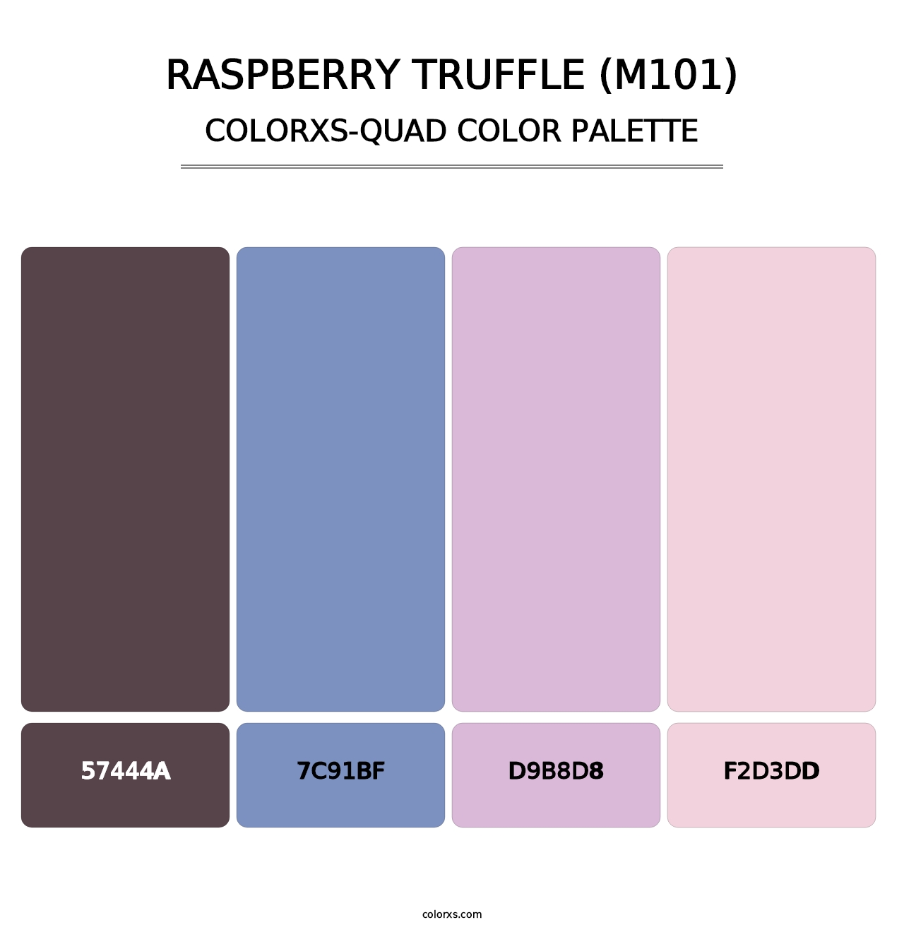 Raspberry Truffle (M101) - Colorxs Quad Palette