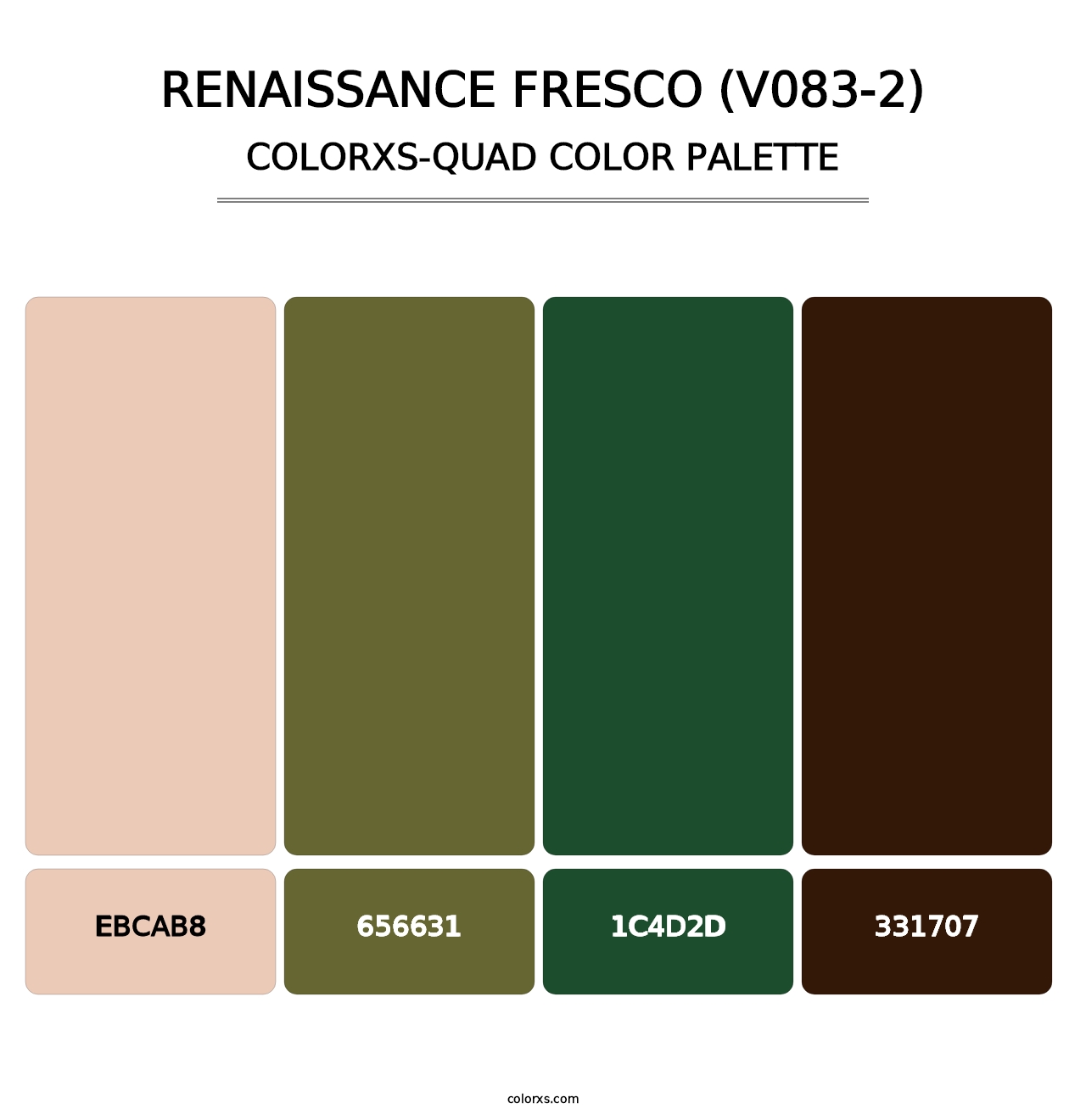 Renaissance Fresco (V083-2) - Colorxs Quad Palette