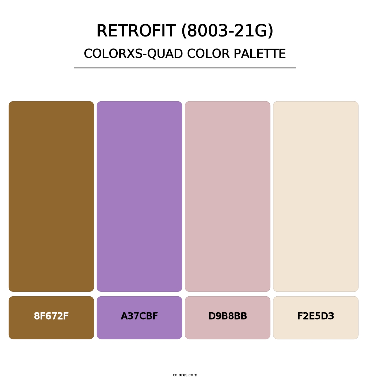 Retrofit (8003-21G) - Colorxs Quad Palette