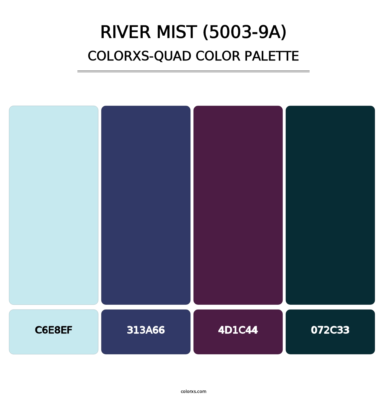 River Mist (5003-9A) - Colorxs Quad Palette