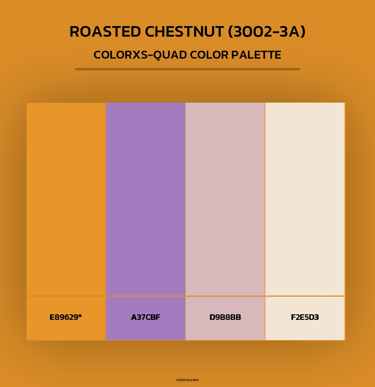 Roasted Chestnut (3002-3A) - Colorxs Quad Palette